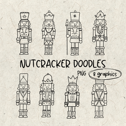 Nutcracker Doodles PNG