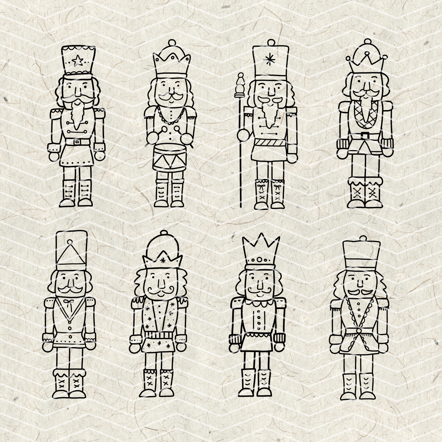 Nutcracker Doodles PNG