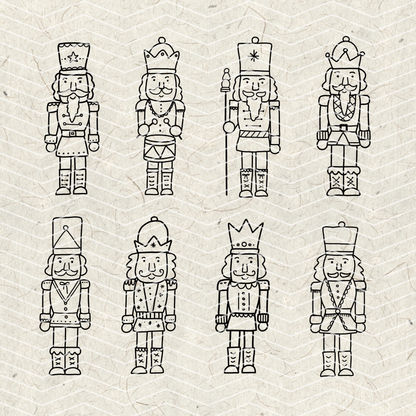 Nutcracker Doodles PNG