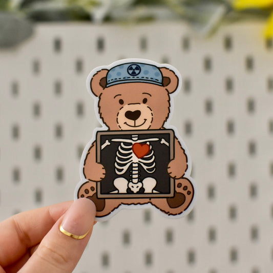 Radiology Teddy Bear Sticker