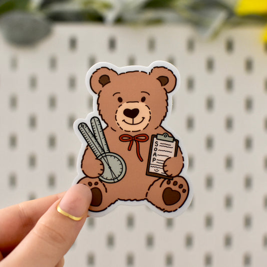 Physical Therapy Teddy Bear Sticker