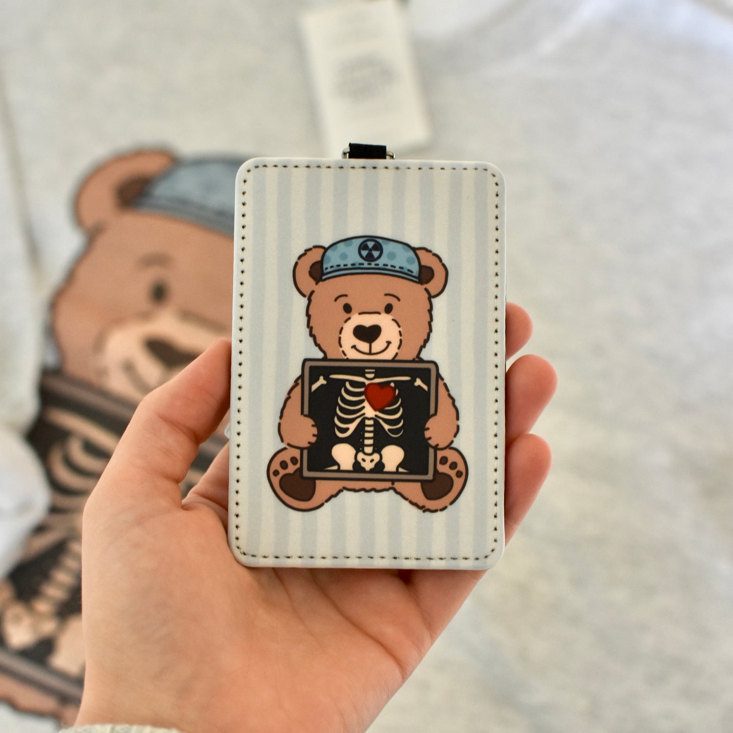 Teddy Bear ID Badge Holder