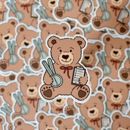 Physical Therapy Teddy Bear Sticker