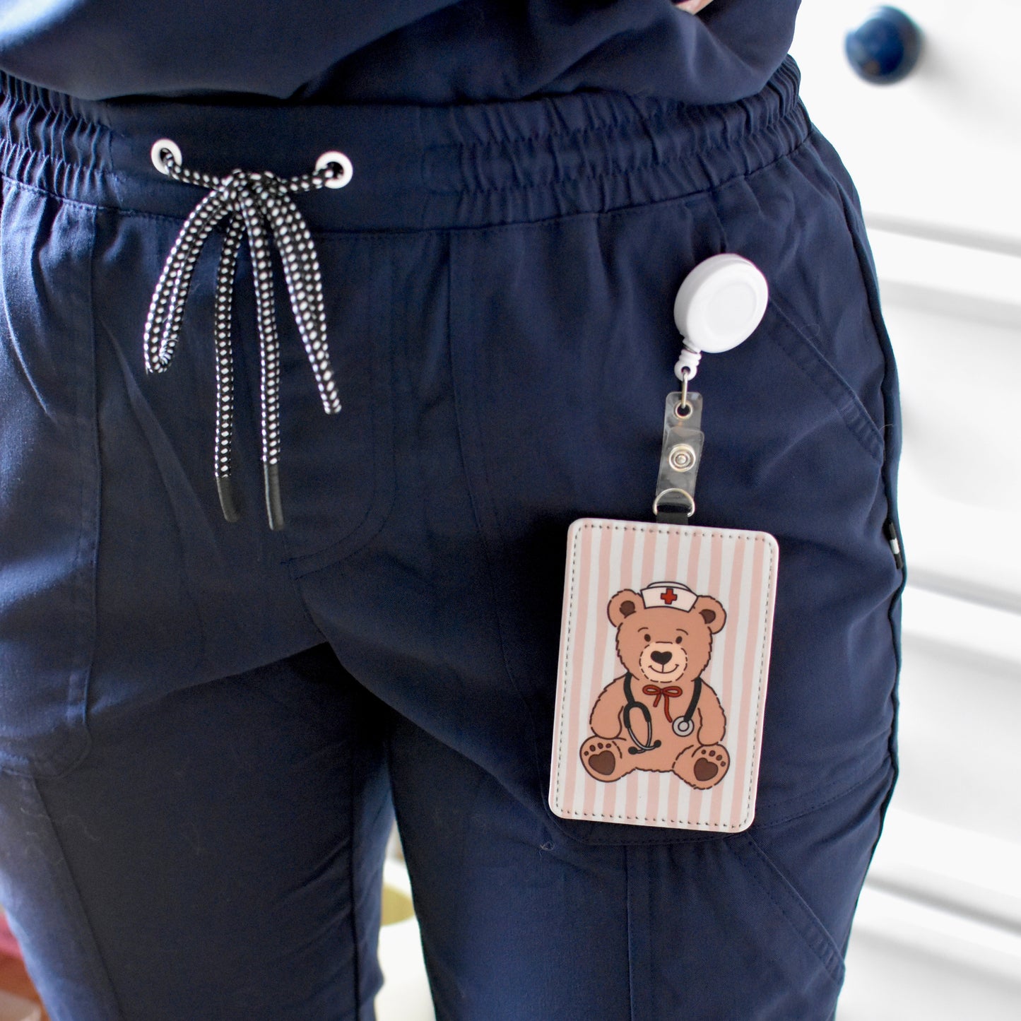 Teddy Bear ID Badge Holder