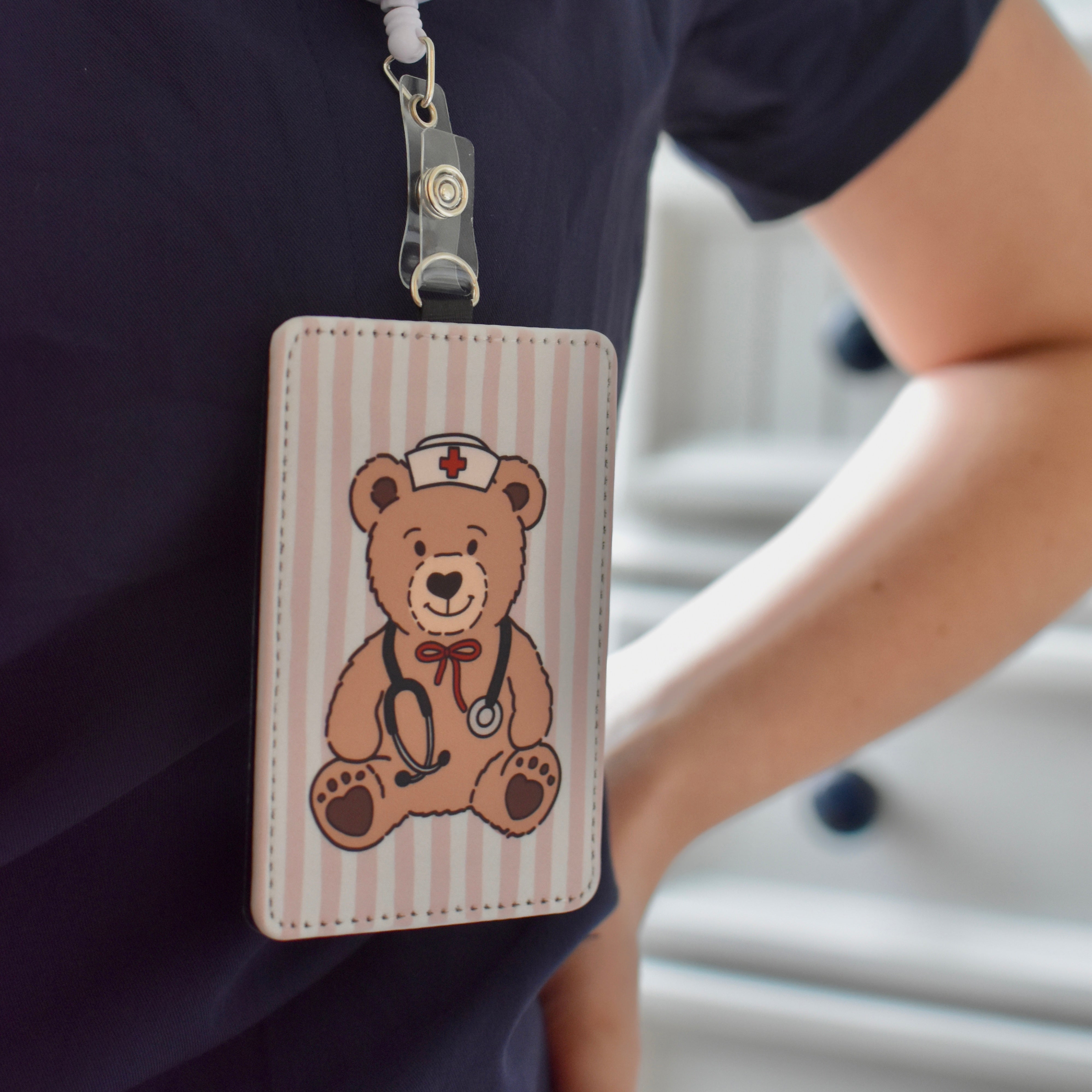 Teddy Bear ID Badge Holder – Meg Ann Co.