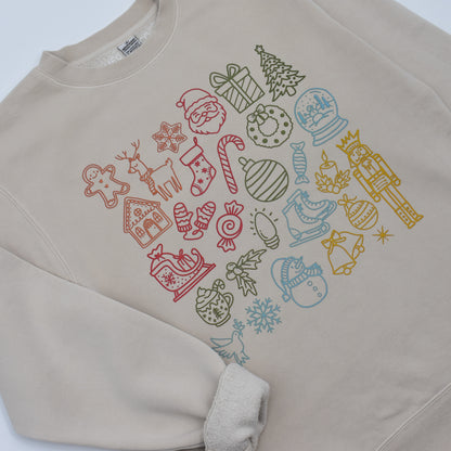 Christmas Doodles Crewneck