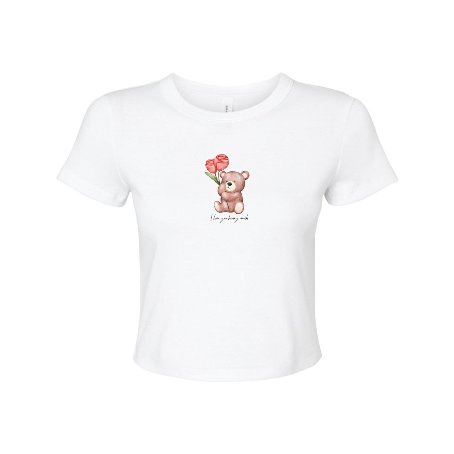 I Love You Beary Much Cropped Tee