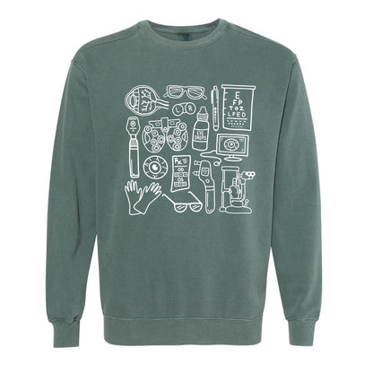 Ophthalmology Doodles Crewneck