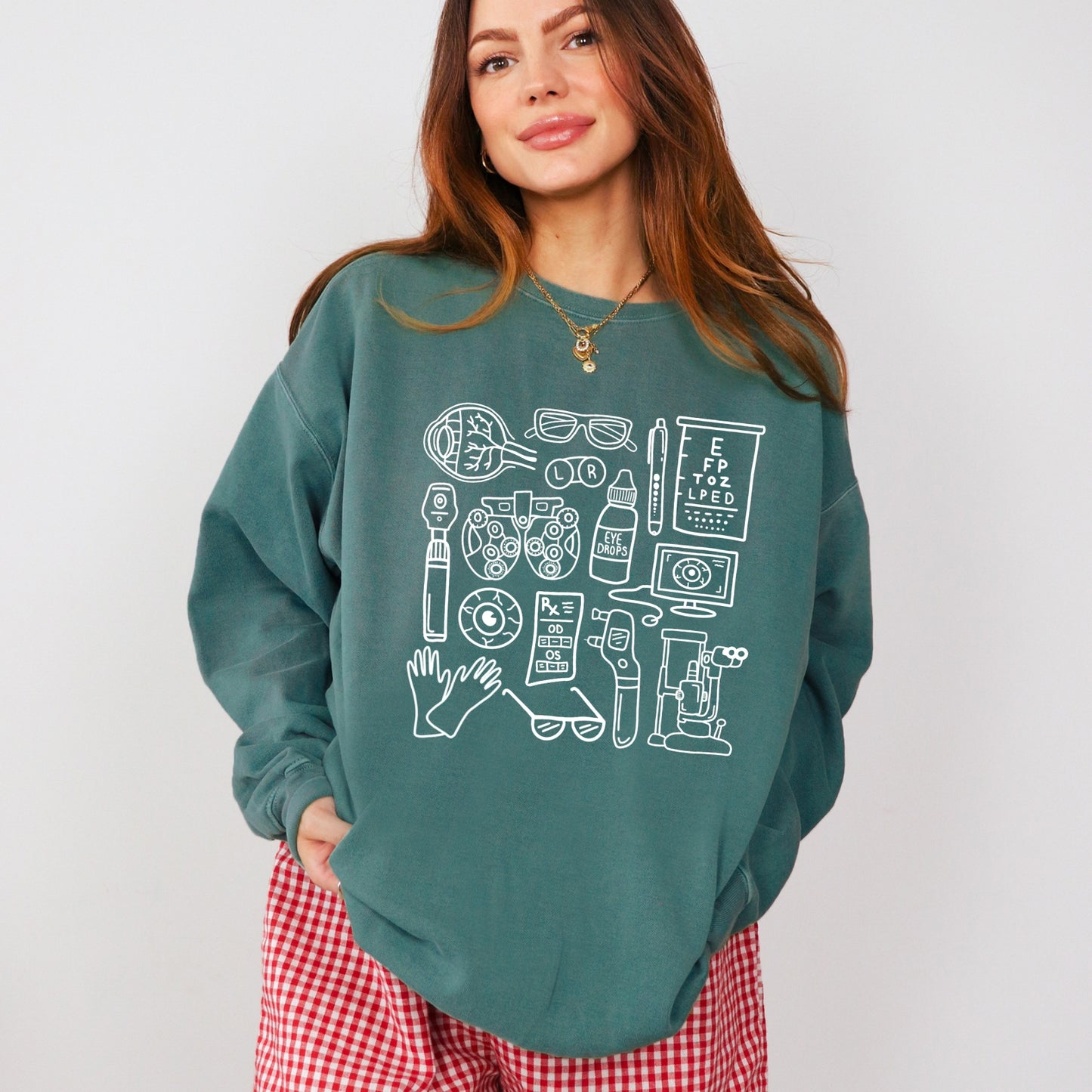 Ophthalmology Doodles Crewneck