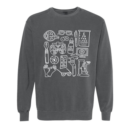 Ophthalmology Doodles Crewneck