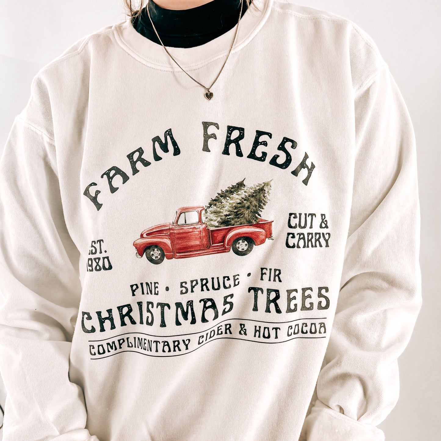 Farm Fresh Christmas Tree Crewneck - Medium