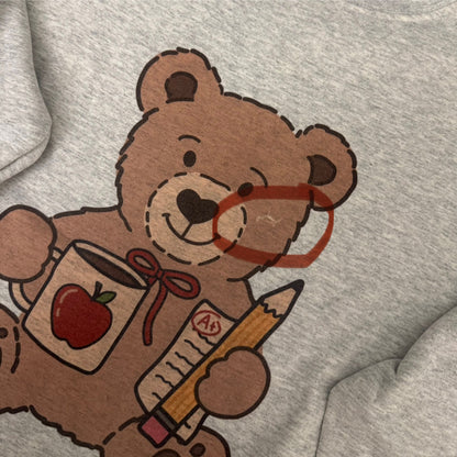 Teacher Teddy Bear Crewneck (MEDIUM)