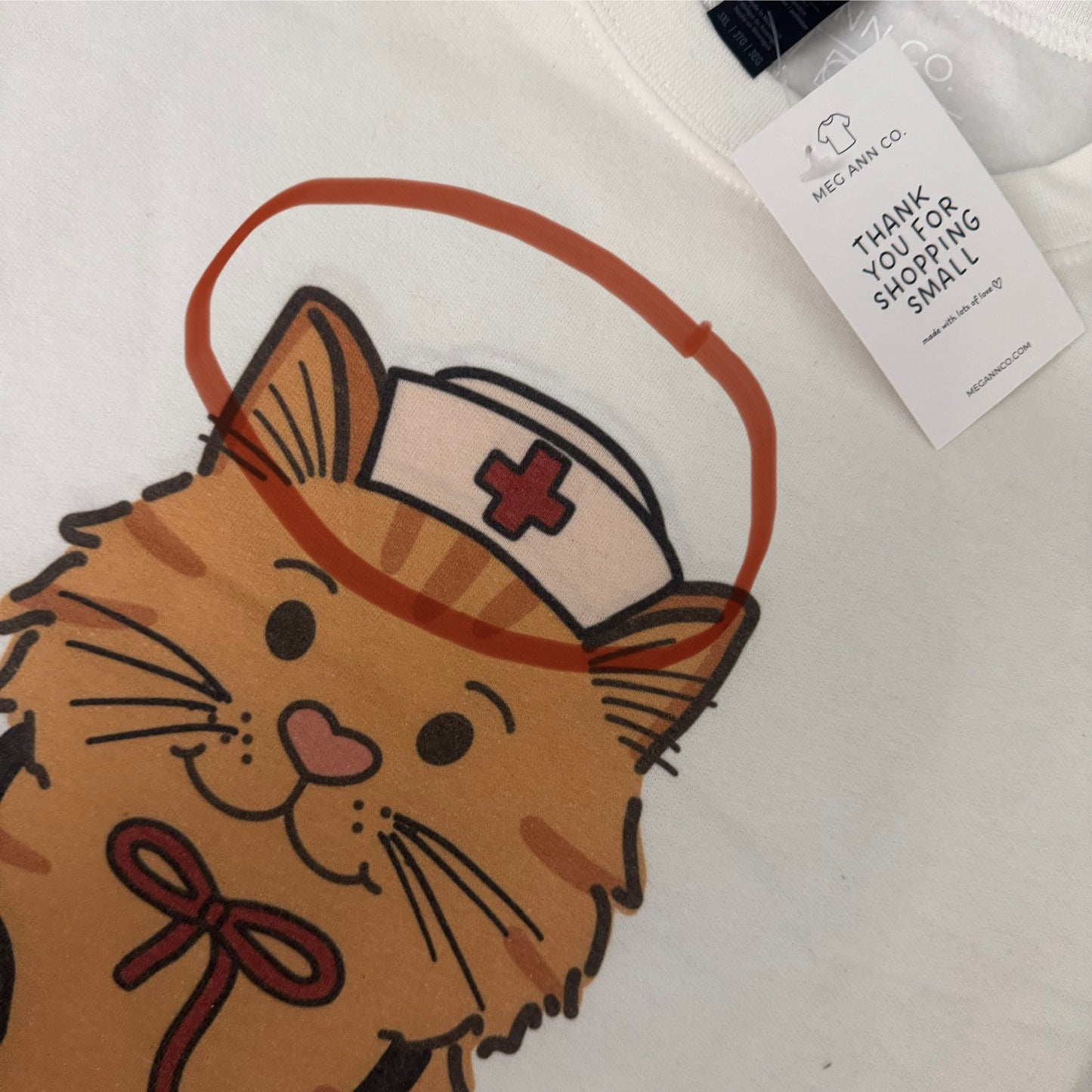 Vet Med Cat Crewneck Misprint (3XL)