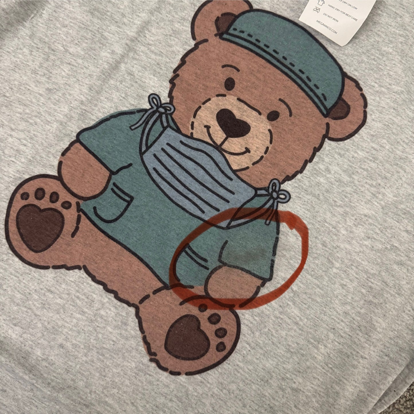 Surgical Teddy Bear T-Shirt Misprint (MEDIUM)
