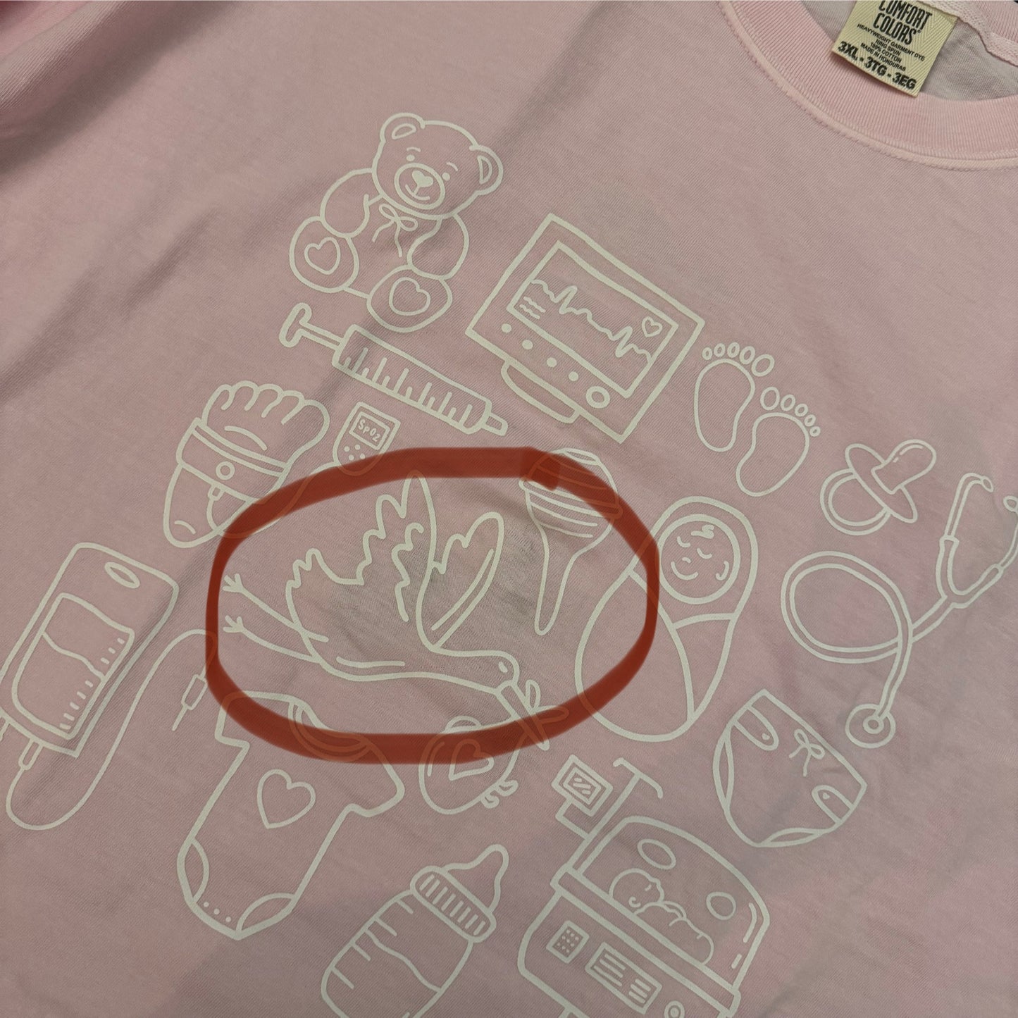 NICU Doodles T-Shirt Misprint (3XL)