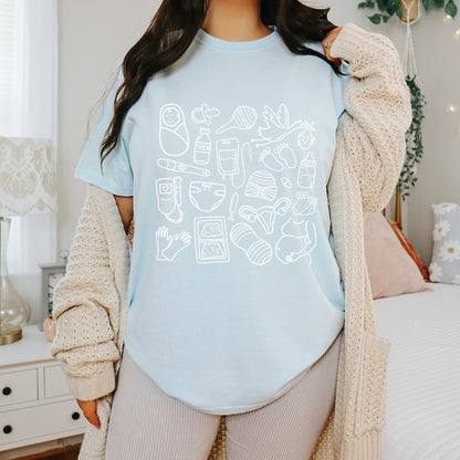 Labor & Delivery Doodles T-Shirt