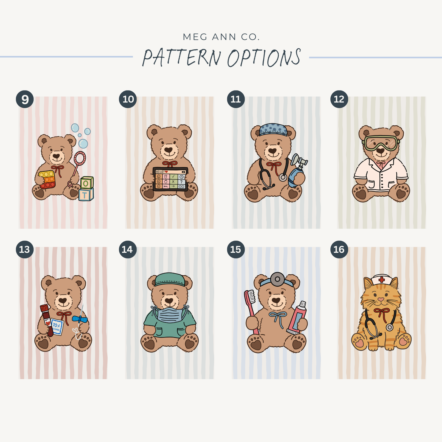 Teddy Bear ID Badge Holder