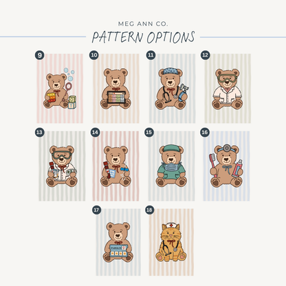 Teddy Bear ID Badge Holder