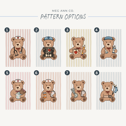Teddy Bear ID Badge Holder