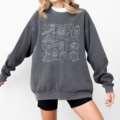 Medical Doodles Crewneck