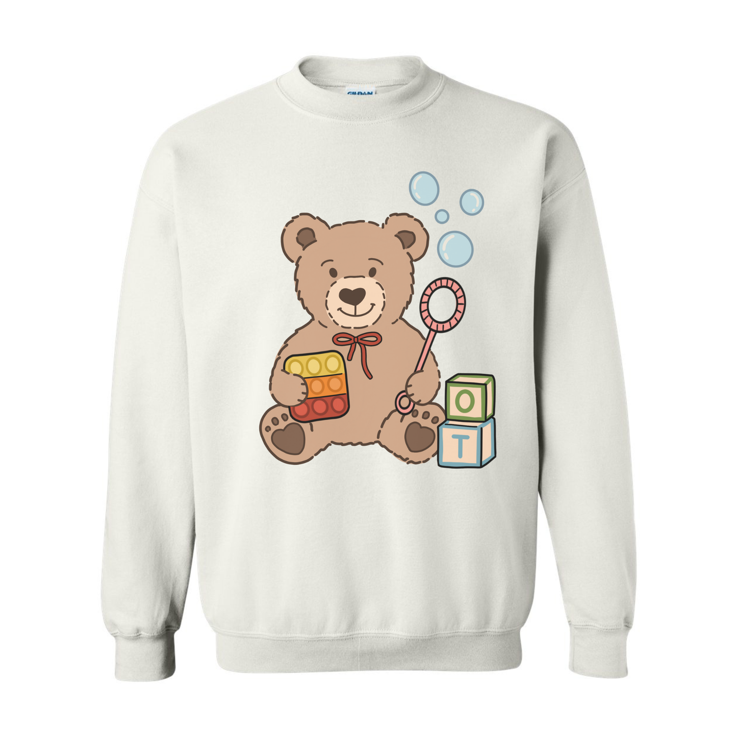 Peds Occupational Therapy Teddy Bear Crewneck Misprint (MULTIPLE)