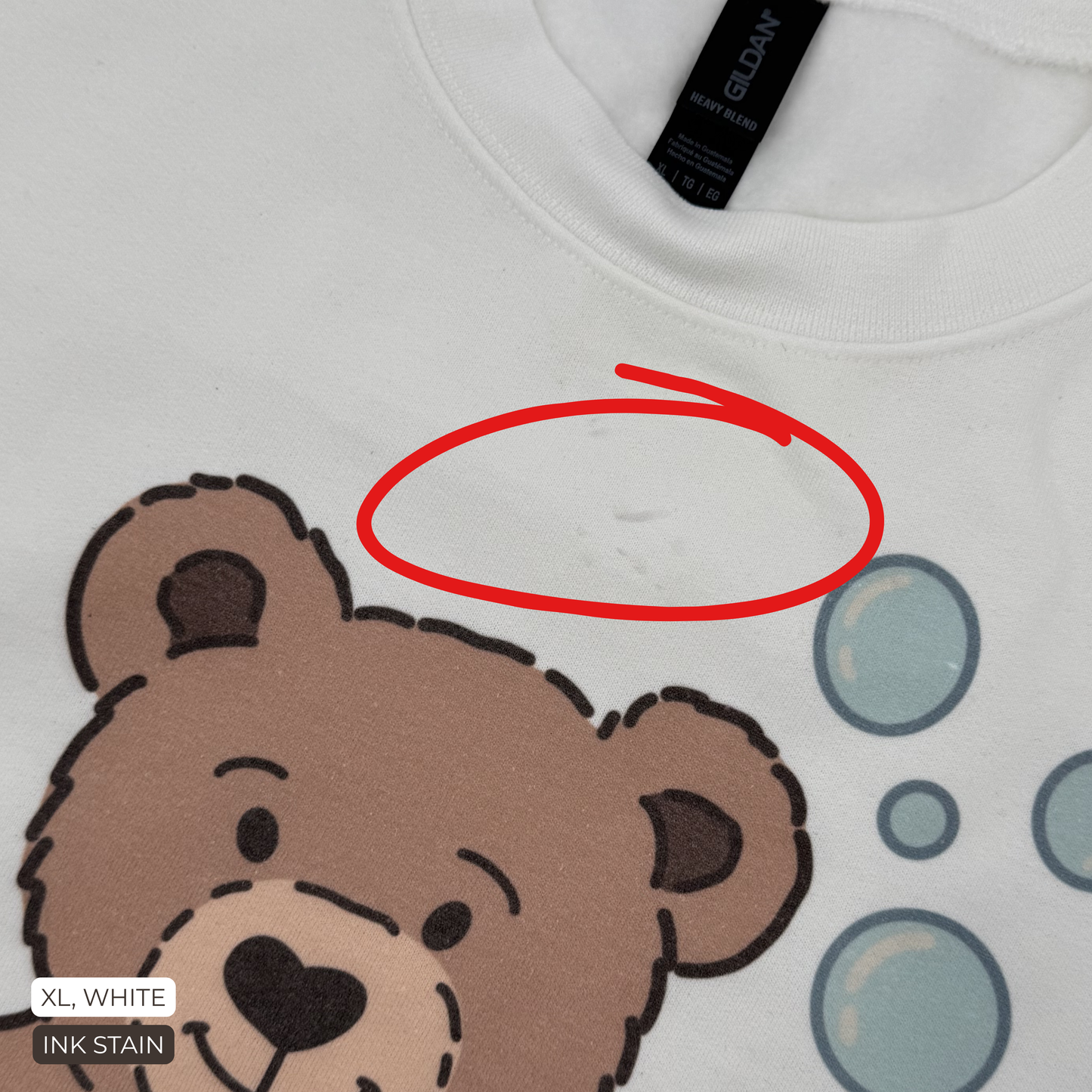 Peds OT Teddy Bear Crewneck Misprint - XL
