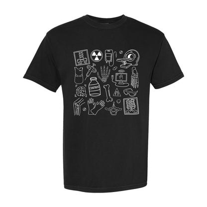 Radiology Doodles T-Shirt Medium (MISPRINT)