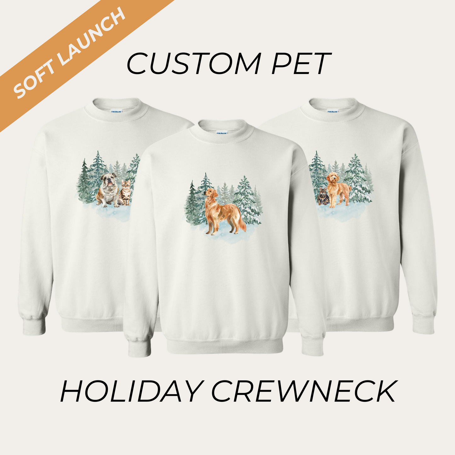 Custom Pet Holiday Crewneck