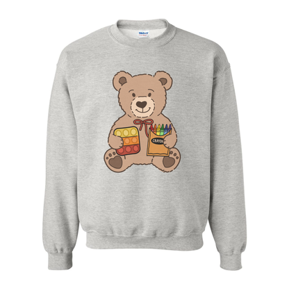 Special Education Teddy Bear Crewneck