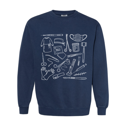 Surgical Tech Doodles Crewneck