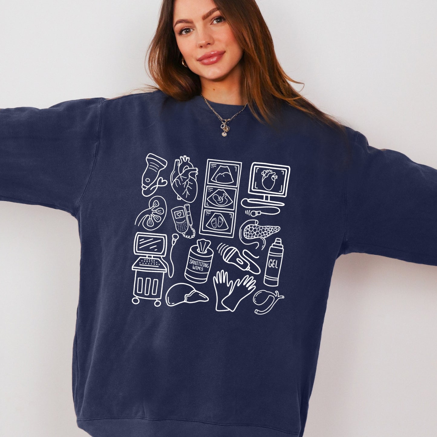 Ultrasound Doodles Crewneck