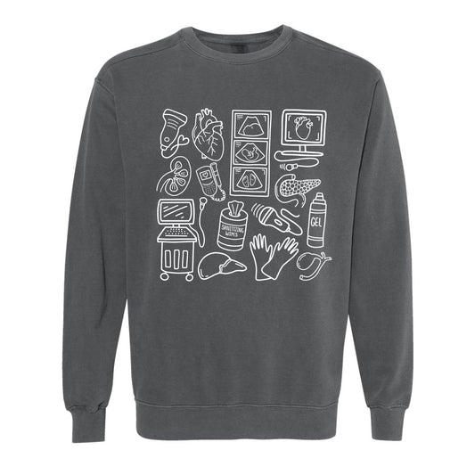 Ultrasound Doodles Crewneck