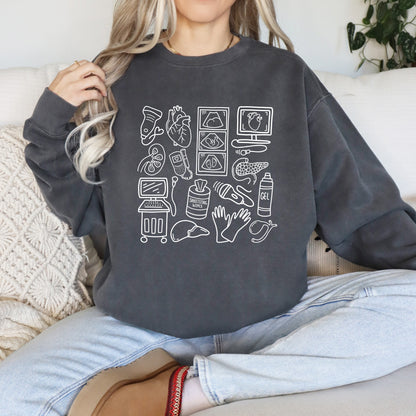 Ultrasound Doodles Crewneck