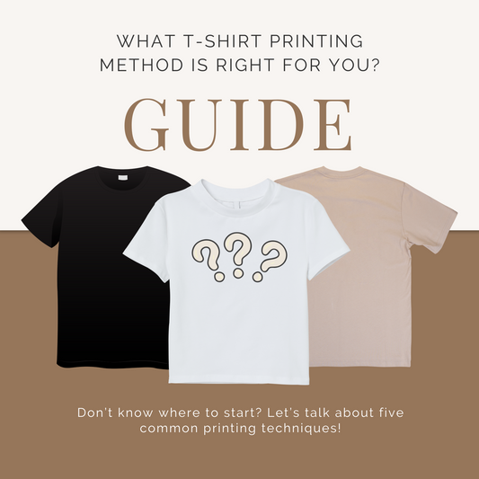 Choosing What T-Shirt Printing Method is Right for You - Guide