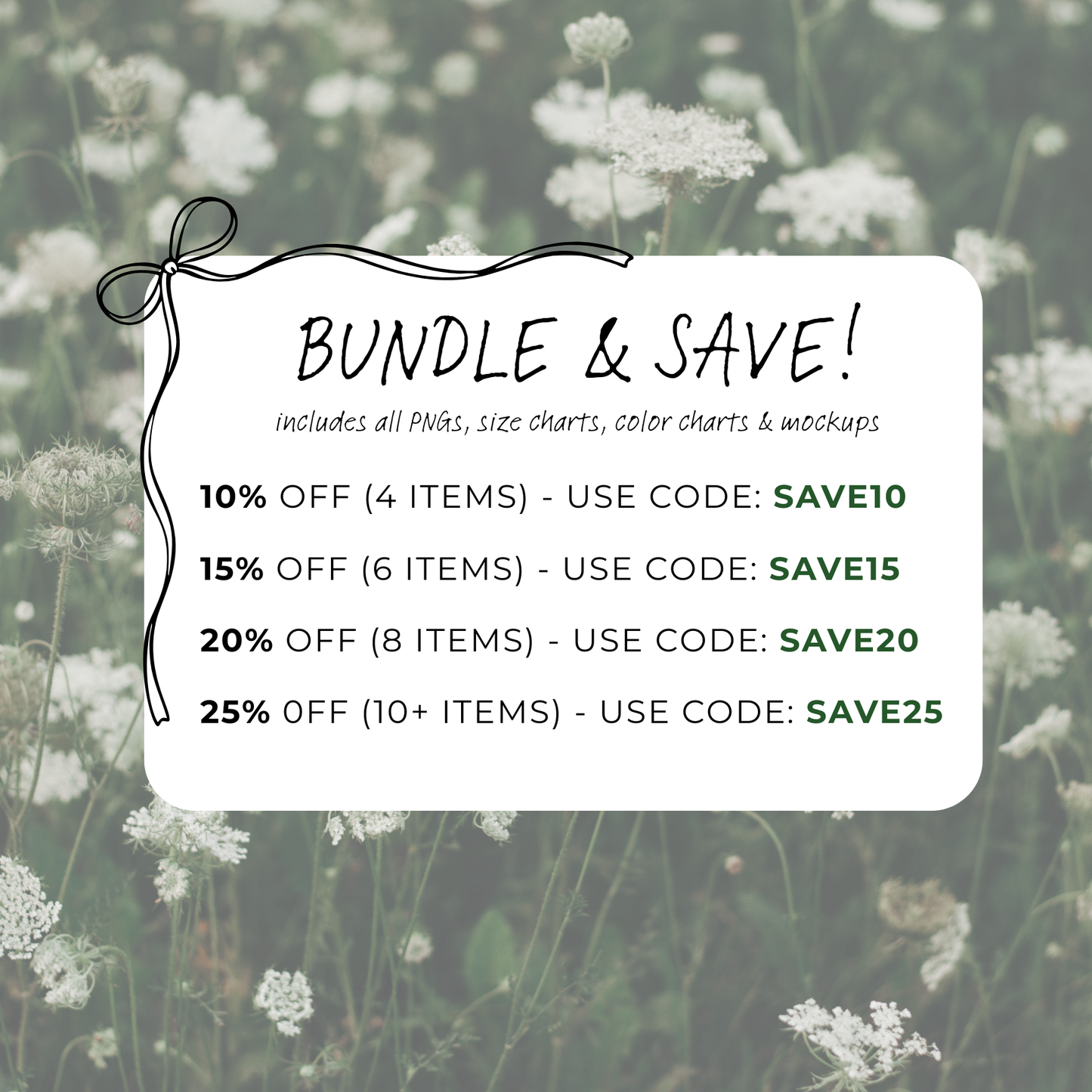 Editable Size Chart Bella + Canvas T-Shirt 3001