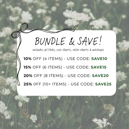 Editable Size Chart Bella + Canvas T-Shirt 3001