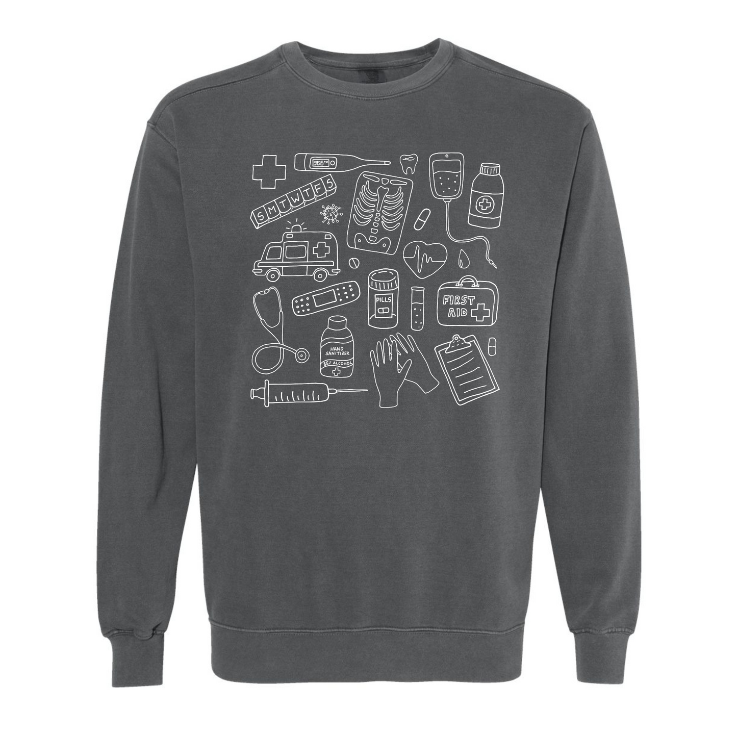 Medical Doodles Crewneck