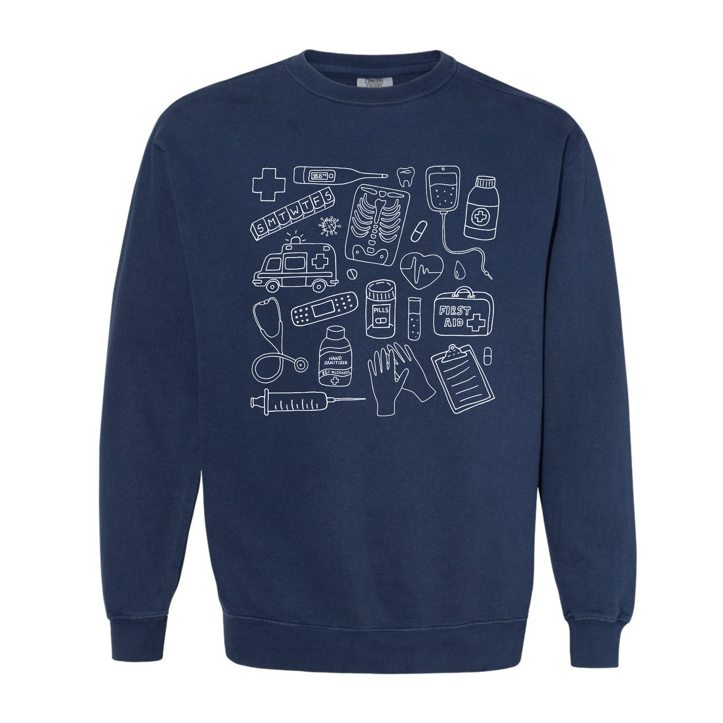 Medical Doodles Crewneck