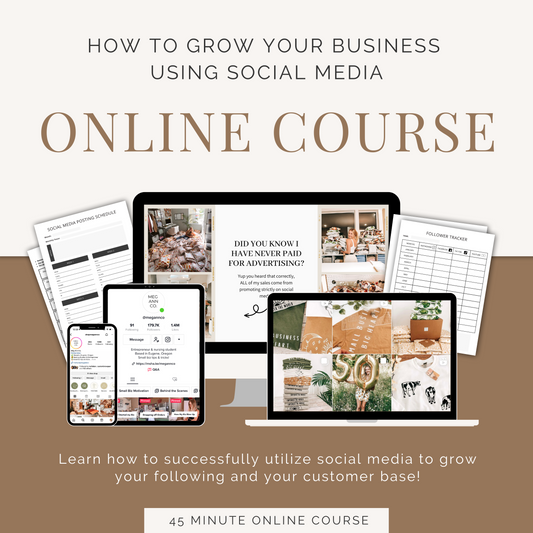 How to Grow Your Business with Social Media - 45 Minute ONLINE Course